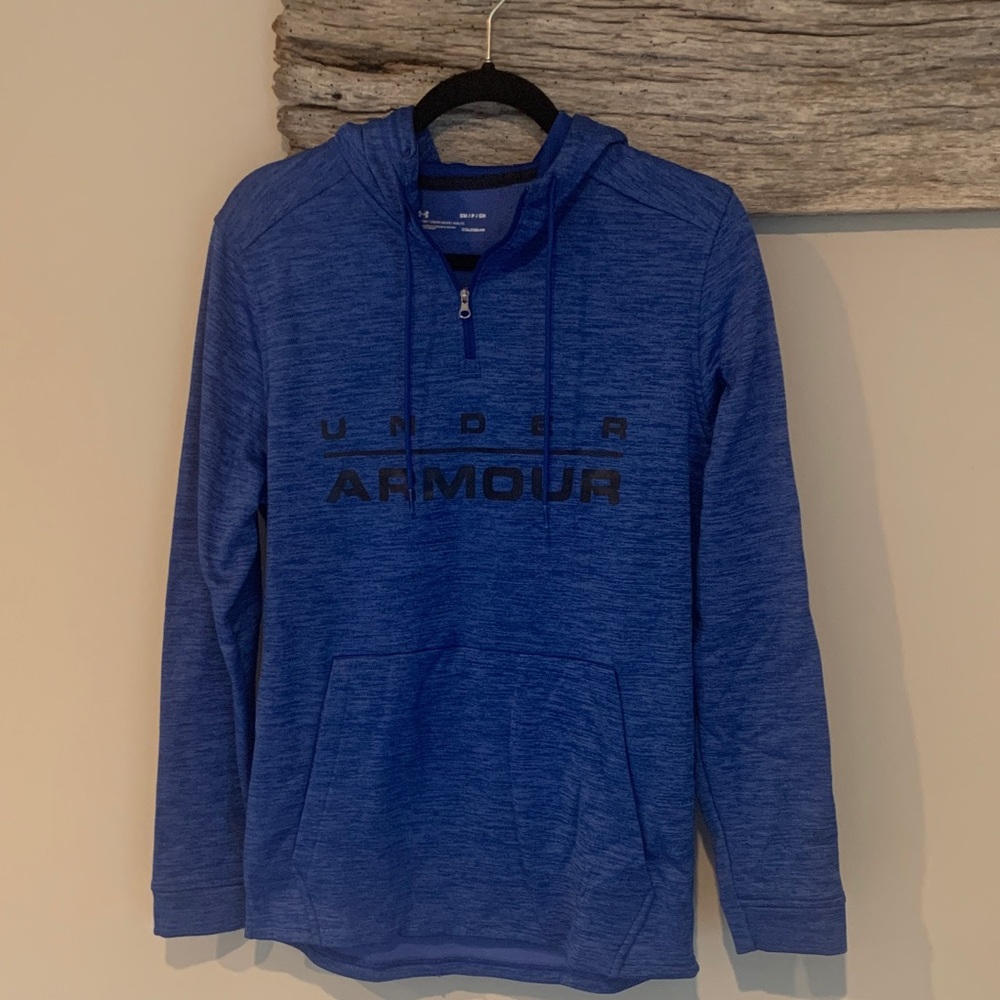 Under Armour Men's Zip-Up Blue Sweater